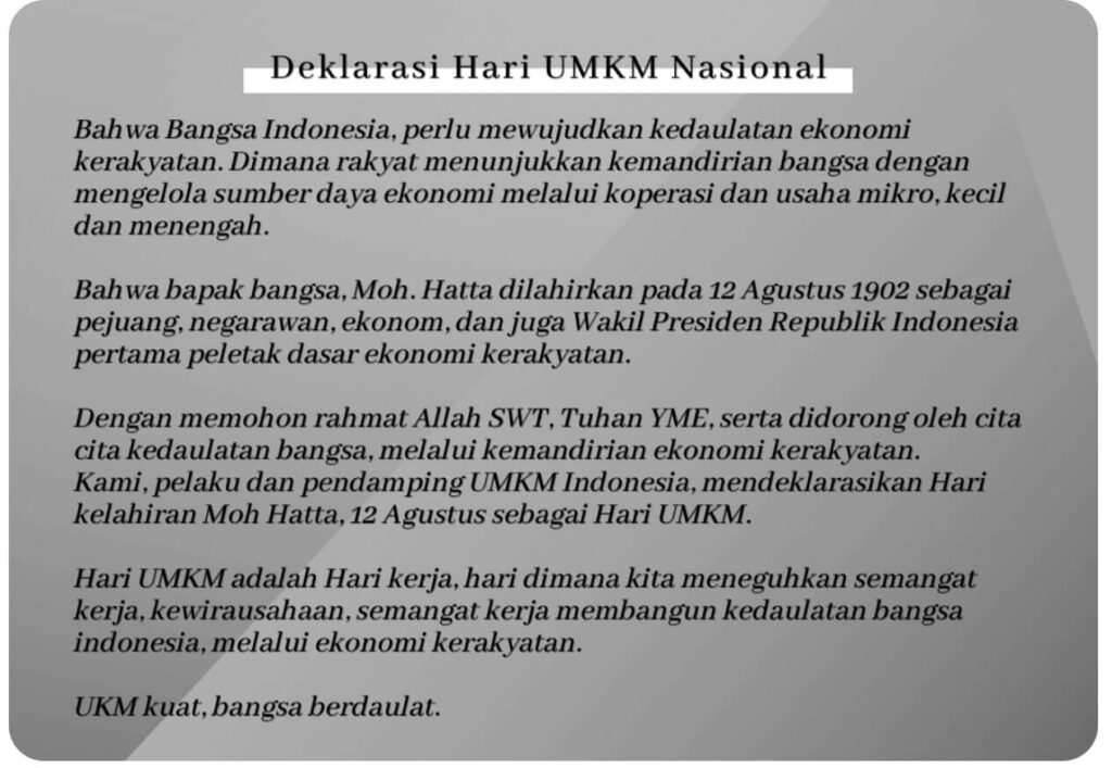 Hari UMKM Nasional 2024, Majukan UMKM Bersama Evermos!