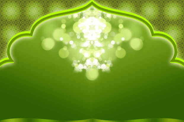 banner background hijau islami 