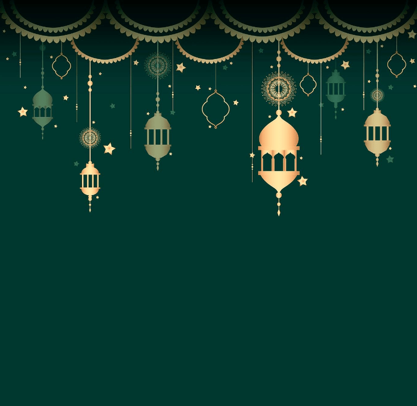 banner background hijau islami keren