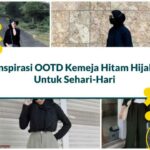 OOTD Kemeja Hitam hijab