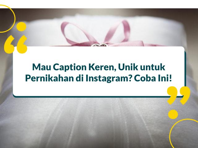 caption pernikahan instagram