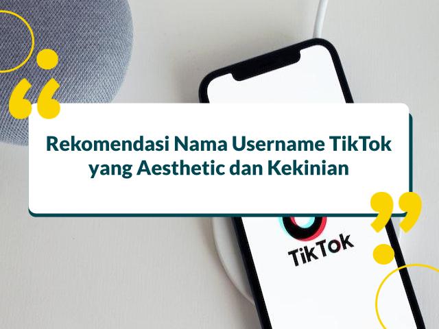 Nama TikTok Aesthetic