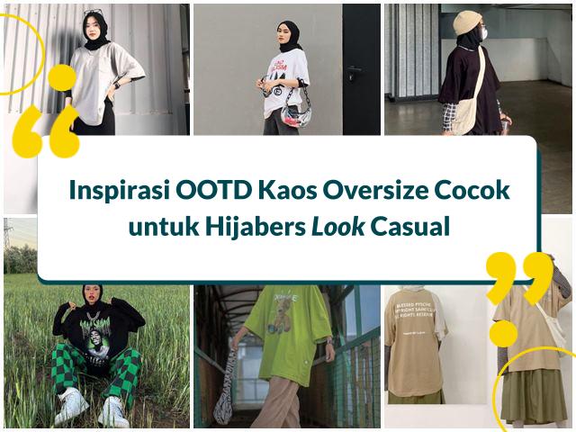 OOTD Kaos Oversize Hijab