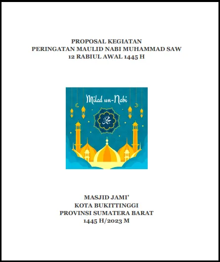 Contoh Proposal Maulid Nabi