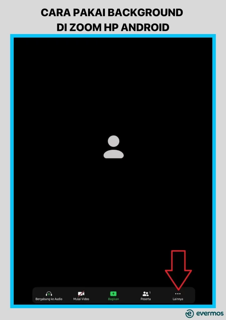 cara pakai background di zoom hp android 
