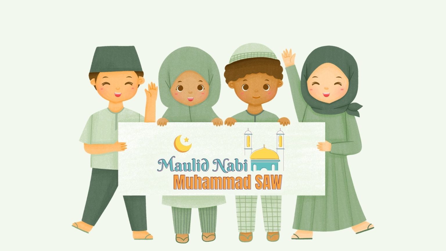 35 Gambar Kartu Ucapan Maulid Nabi Muhammad 2023/1445 H