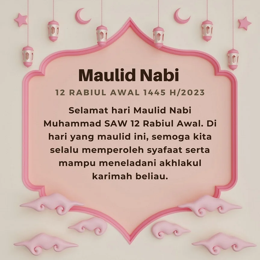 kartu ucapan maulid nabi muhammad