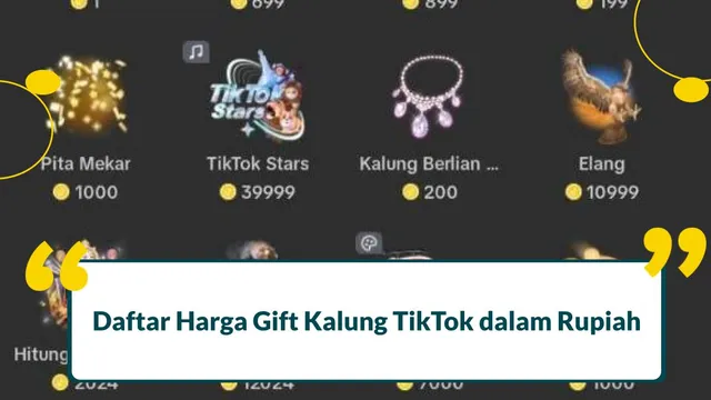 Gift Kalung Tiktok Berapa Rupiah