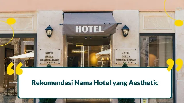 nama hotel aesthetic