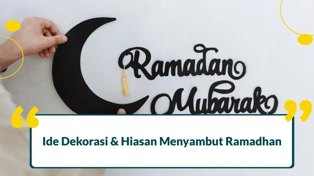 hiasan menyambut ramadhan